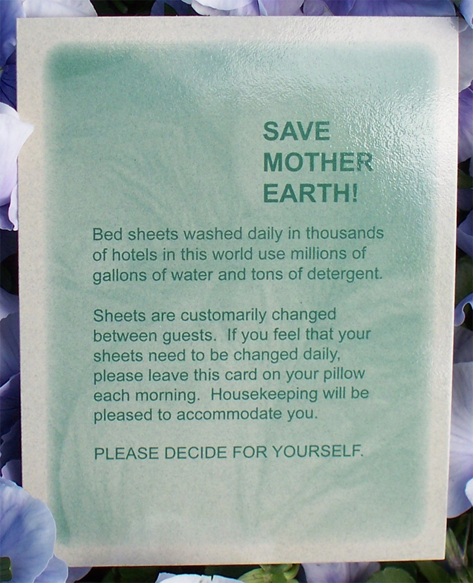Green Eco Room Thermometer Card 